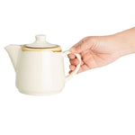 Olympia Kiln Teapots Chalk 650ml (4 Pack) - JM588
