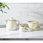 Olympia Kiln Teapots Chalk 650ml (4 Pack) - JM588