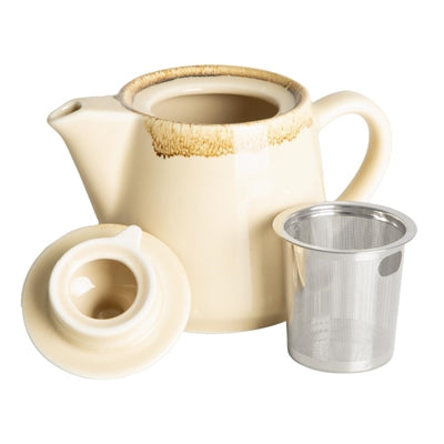 Olympia Kiln Teapots Sandstone 650ml (4 Pack) - JM589