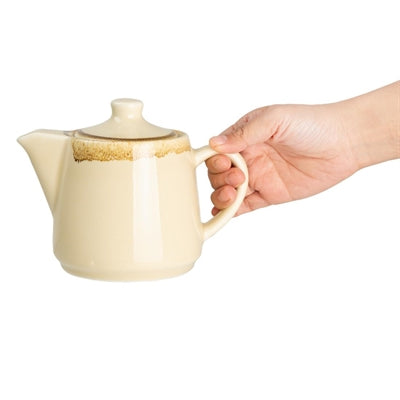 Olympia Kiln Teapots Sandstone 650ml (4 Pack) - JM589