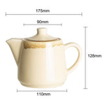 Olympia Kiln Teapots Sandstone 650ml (4 Pack) - JM589