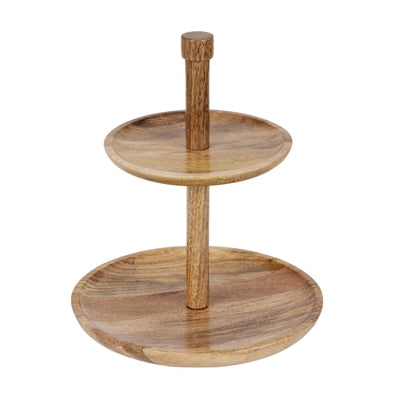 Olympia Mango Wood 2-Tier Stand 280x320mm - JM990