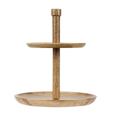 Olympia Mango Wood 2-Tier Stand 280x320mm - JM990