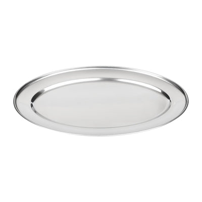 Olympia Stainless Steel Oval Serving Tray 605mm - K369