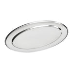 Olympia Stainless Steel Oval Serving Tray 605mm - K369