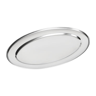 Olympia Stainless Steel Oval Serving Tray 605mm - K369