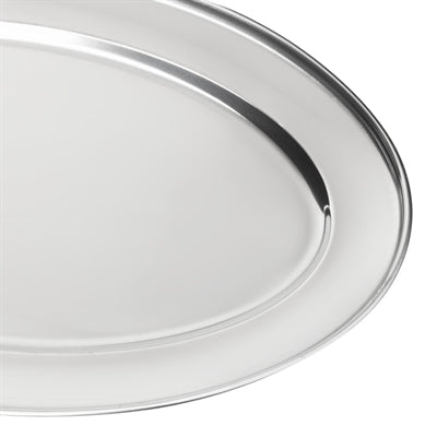 Olympia Stainless Steel Oval Serving Tray 605mm - K369