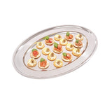 Olympia Stainless Steel Oval Serving Tray 605mm - K369