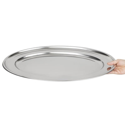 Olympia Stainless Steel Oval Serving Tray 605mm - K369