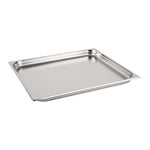 Vogue Stainless Steel 2/1 Gastronorm Tray 40mm - K801