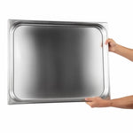 Vogue Stainless Steel 2/1 Gastronorm Tray 40mm - K801