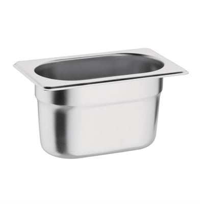 Vogue Stainless Steel 1/9 Gastronorm Tray 100mm - K825