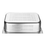 Vogue Stainless Steel Perforated 1/1 Gastronorm Tray 150mm - K842