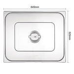Vogue Stainless Steel 2/1 Gastronorm Tray Lid - K939