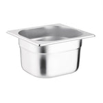 Vogue Stainless Steel 1/6 Gastronorm Tray 100mm - K991