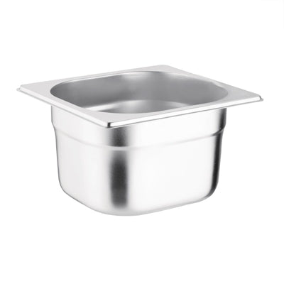Vogue Stainless Steel 1/6 Gastronorm Tray 100mm - K991