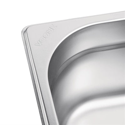 Vogue Stainless Steel 1/6 Gastronorm Tray 100mm - K991