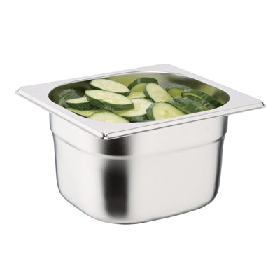 Vogue Stainless Steel 1/6 Gastronorm Tray 100mm - K991