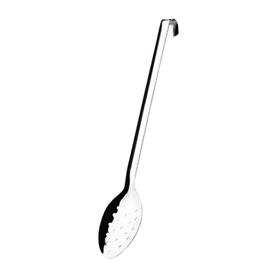 Vogue Long Perforated Spoon with Hook 16" - L672
