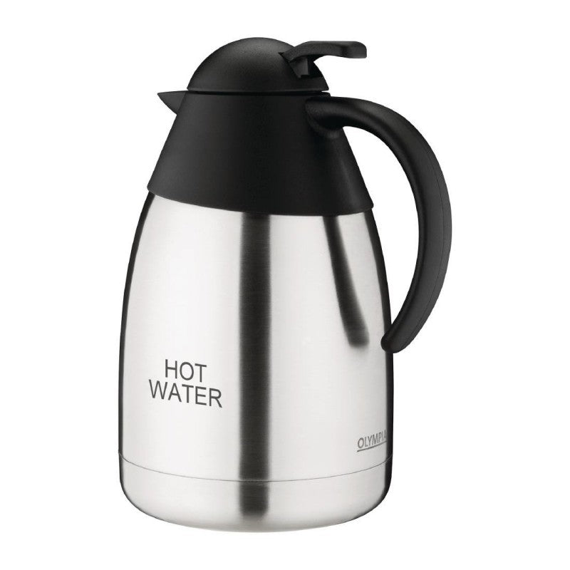 Olympia Insulated Hot Water Jug 1.5Ltr | Stainless Steel Vacuum Flask DL162