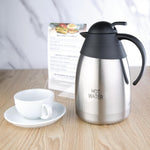 Olympia Insulated Hot Water Jug 1.5Ltr | Stainless Steel Vacuum Flask DL162