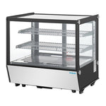 Polar G-Series Countertop Display Fridge Black Square Glass 120Ltr - PG003