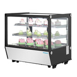 Polar G-Series Countertop Display Fridge Black Square Glass 120Ltr - PG003