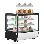 Polar G-Series Countertop Display Fridge Black Square Glass 120Ltr - PG003