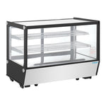 Polar G-Series Countertop Display Fridge Black Square Glass 160Ltr - PG004