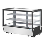 Polar G-Series Countertop Display Fridge Black Square Glass 160Ltr - PG004