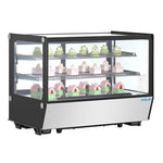 Polar G-Series Countertop Display Fridge Black Square Glass 160Ltr - PG004