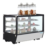 Polar G-Series Countertop Display Fridge Black Square Glass 160Ltr - PG004