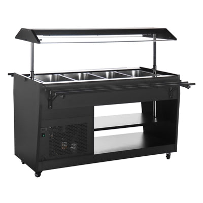 Polar G-Series Refrigerated Buffet Bar in Black - PG007