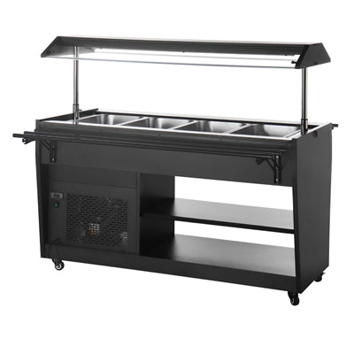 Polar G-Series Refrigerated Buffet Bar in Black - PG007