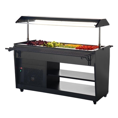 Polar G-Series Refrigerated Buffet Bar in Black - PG007