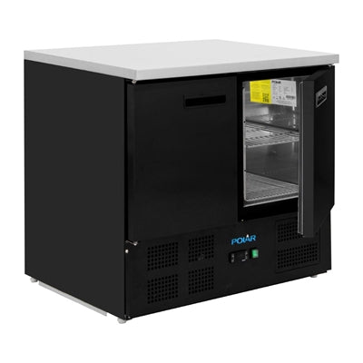 Polar G-Series Double Door Counter Fridge Black 240Ltr - PG022