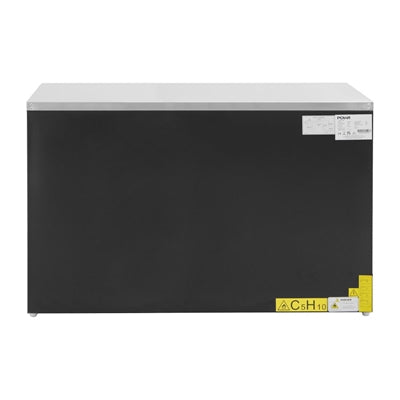 Polar G-Series Triple Door Counter Fridge Black 368Ltr - PG023
