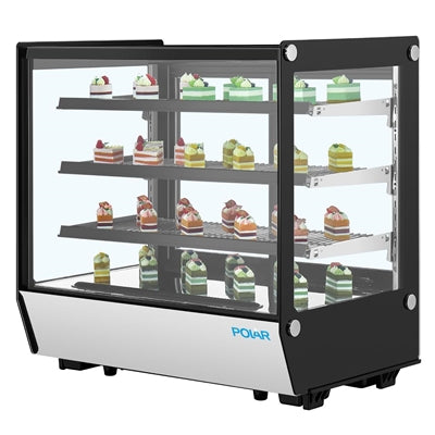 Polar G-Series Square Glass Countertop Display Fridge 185Ltr - PG025