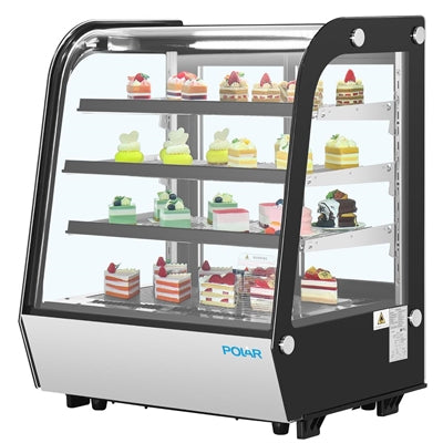 Polar G-Series Rounded Glass Countertop Display Fridge 145Ltr - PG026