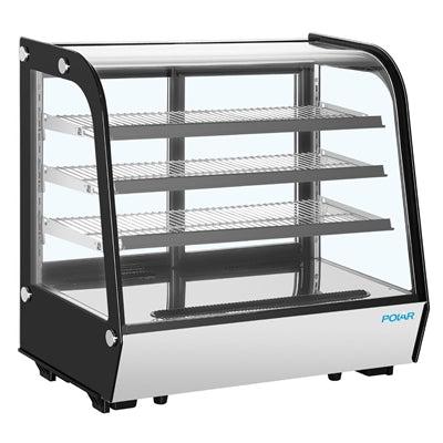 Polar G-Series Rounded Glass Countertop Display Fridge 185Ltr - PG027