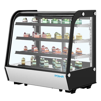 Polar G-Series Rounded Glass Countertop Display Fridge 185Ltr - PG027