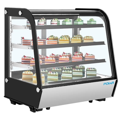 Polar G-Series Rounded Glass Countertop Display Fridge 185Ltr - PG027