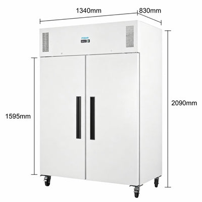Polar G-Series Upright Double Door Freezer 1152Ltr - PG043