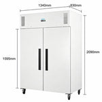 Polar G-Series Upright Double Door Freezer 1152Ltr - PG043