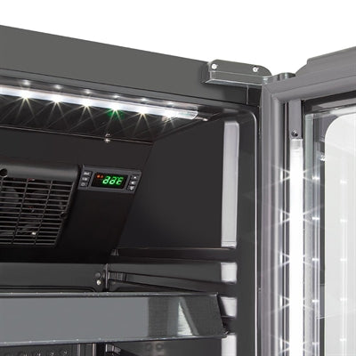 Polar G-Series Slimline Display Fridge Black - PG049