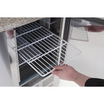 Polar CN267 Refrigerated Pizza and Salad Prep Counter 368Ltr | Marble Top 3 Door