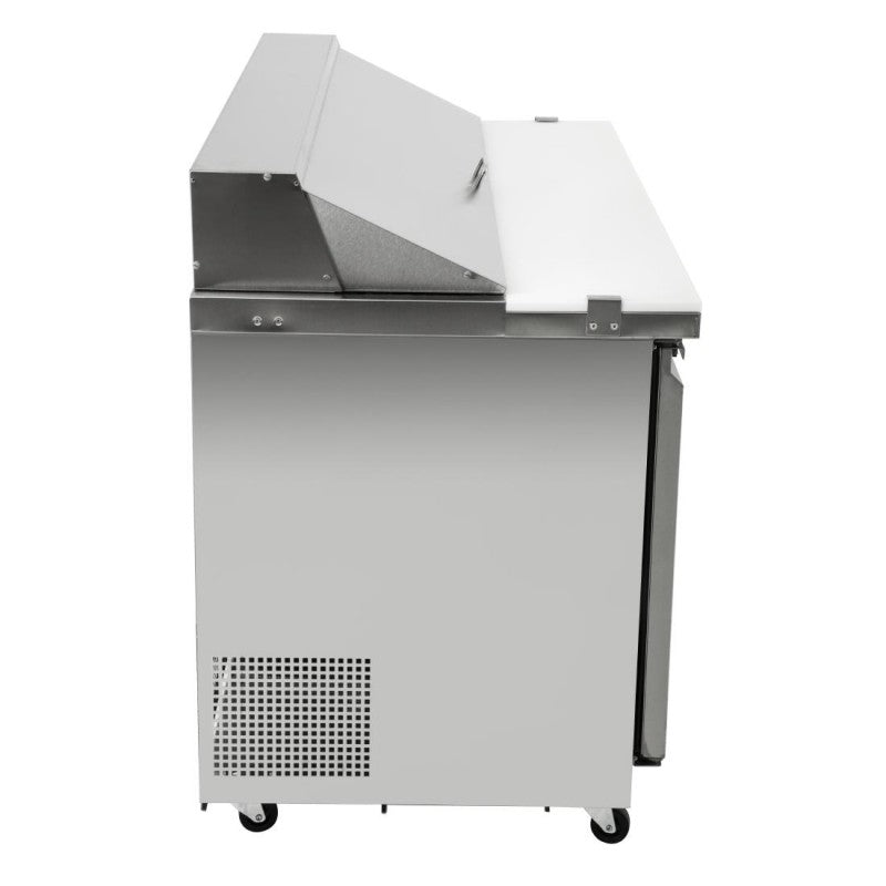 Polar GD883 2 Door Preparation Counter 527Ltr | Large U-Series Pizza Saladette Prep Fridge