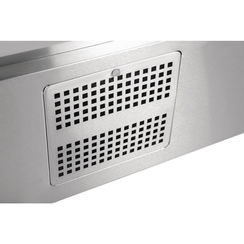 Polar G606 Refrigerated Saladette Counter 240Ltr | 2 Door Compact Prep Fridge