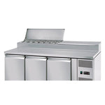Stalwart DA-SH37 Preparation Counter 3 Doors | Pizza Salad Fridge 8 x GN1/3 1795mm