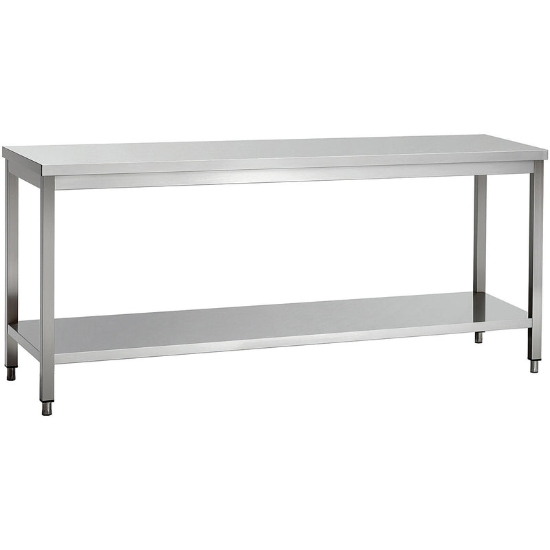 Professional Work table Stainless steel Bottom shelf 1800x600x900mm - THATS186